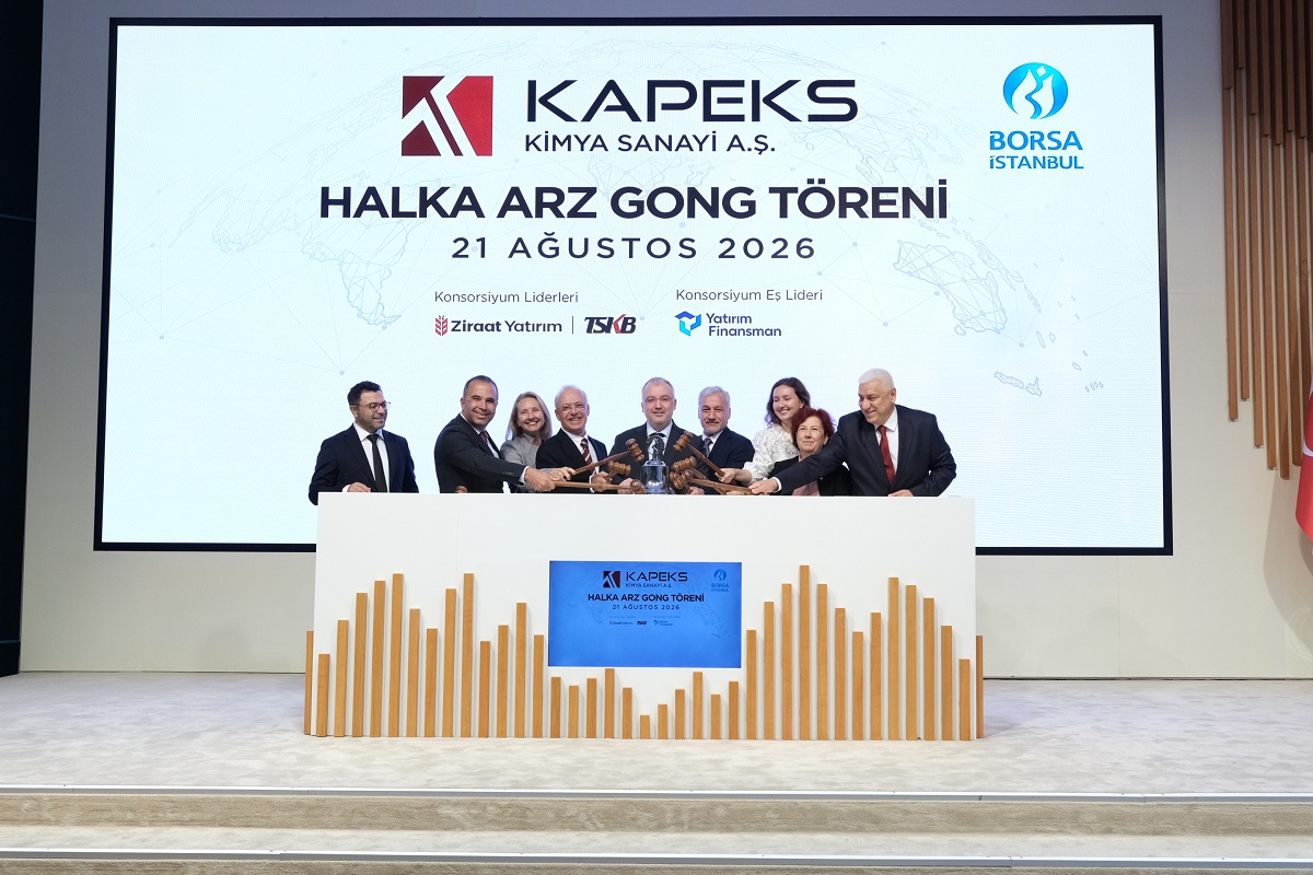 21 Ağustos 2026Borsa İstanbul’da gong Kapeks Kimya Sanayi A.Ş. için çaldı