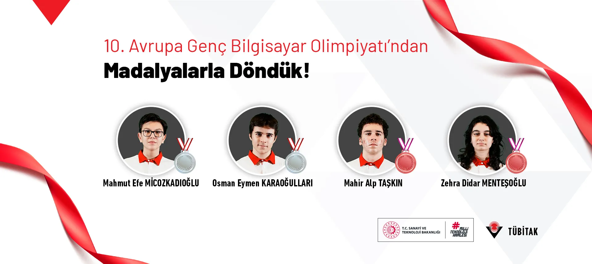 10. Avrupa Genç Bilgisayar Olimpiyatı’nda Madalya Sevinci